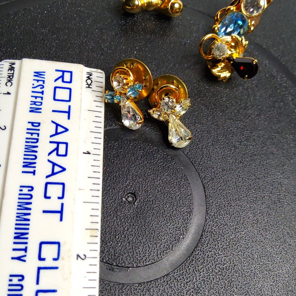 Animals and Angeles pins goldtone and rhinestone - Picture 7 of 8